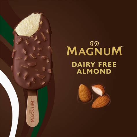 Magnum Dairy Free Frozen Dessert Sticks Almond 90ml X 3 Pack | Woolworths