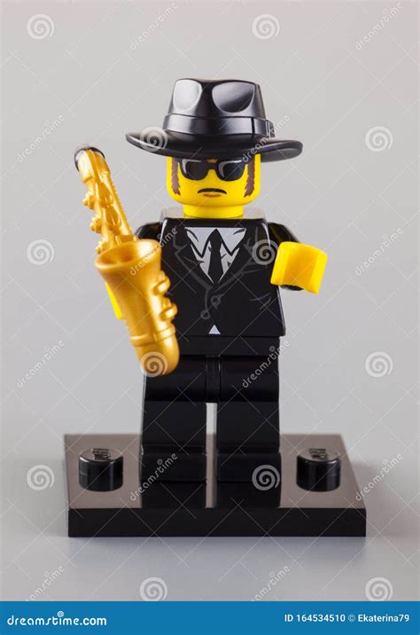 Lego Jazz Musician with Saxophone Editorial Image - Image of saxophone, black: 164534510