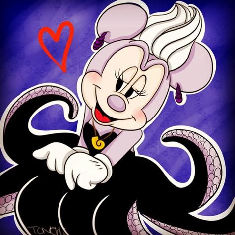 Minnie as Ursula | Minnie mouse pictures, Cute disney drawings, Disney ...