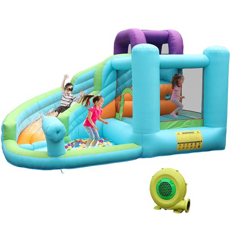 HEMBOR Kids Inflatable Bouncer Water Park Bounce House with Blower ...