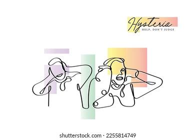 Mental Health Line Art Vector Mental Stock Vector (Royalty Free ...