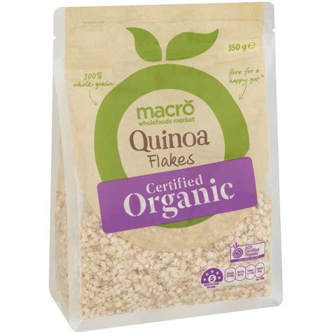 Calories in Macro Organic Quinoa Flakes calcount