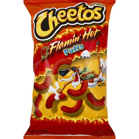 Cheetos® Puffs Flamin' Hot® Cheese Flavored Snacks 8.5 Oz. Bag | Cheese ...