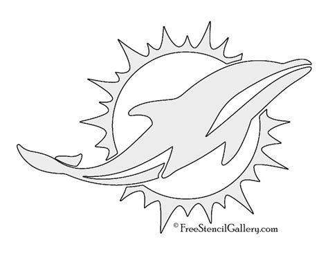 NFL Miami Dolphins Stencil | Free Stencil Gallery