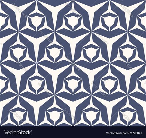 Geometric seamless pattern white and navy blue Vector Image