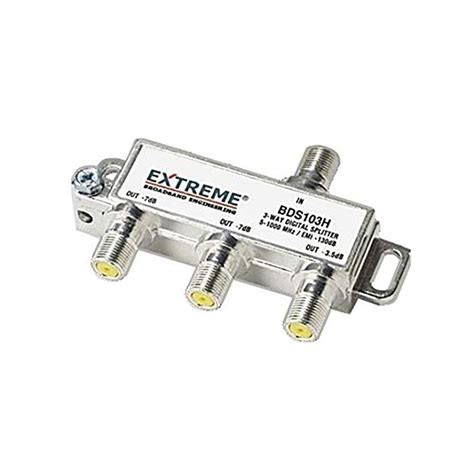 Buy Extreme 3 Way Unbalanced HD Digital 1GHz High Performance Coax Cable Splitter - BDS103H ...