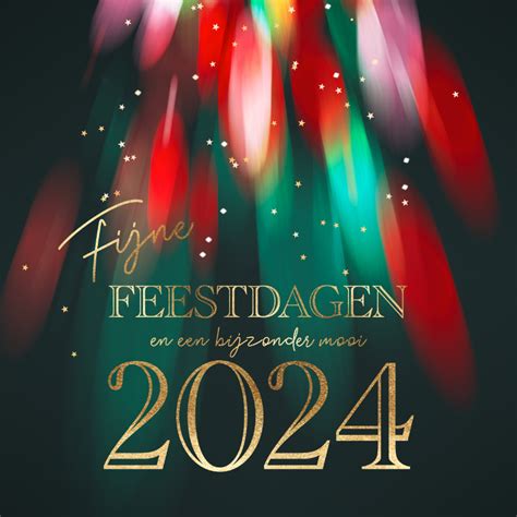 Stijlvolle kerstkaart 2024 Fijne Feestdagen | Kaartje2go