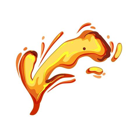 flow lava splash cartoon vector illustration 35730513 Vector Art at ...