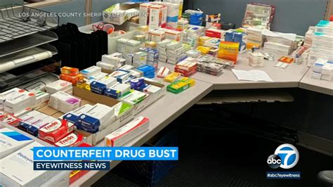 LA drug bust: 2 arrested for allegedly distributing counterfeit ...