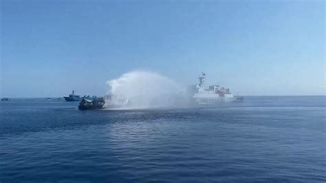 China Coast Guard targets BFAR ship with water cannon near Scarborough ...