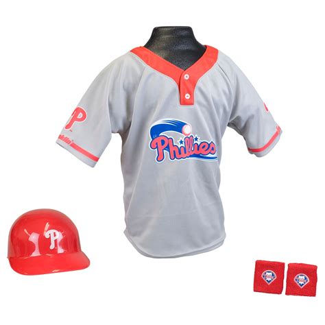 Philadelphia Phillies MLB Youth Uniform Set Halloween Costume Autograph