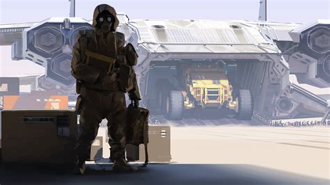 Dropship - Deserts of Kharak - Concept Art - Fists of Heaven