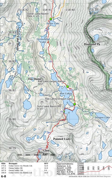 John Muir Wilderness Map