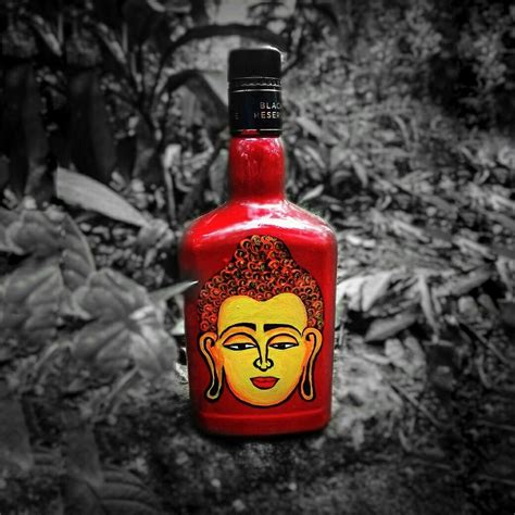 Budha♥ | Glass bottles art, Diy glass bottle crafts, Glass bottle crafts