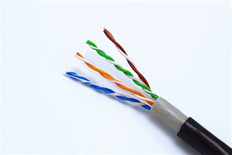 U/FTP Cat6 Outdoor Cable Double Jackets 23AWG Copper Category 6 Waterproof Exterior Network ...