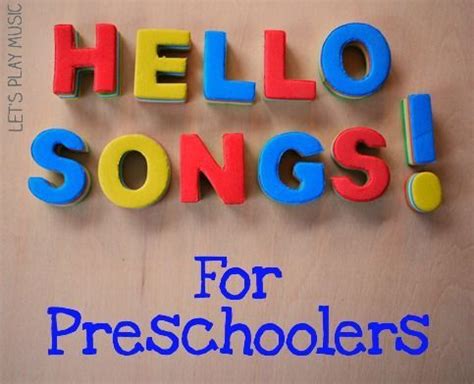 Say Hello! Preschool Hello Songs - Let's Play Music | Hello song for ...