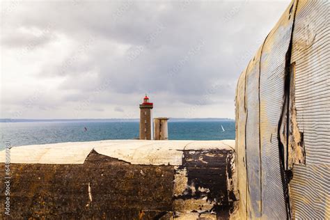 panoramic view of the famous le petit minou lighthouse located in a ...