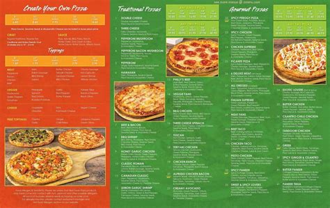 Menu at Red Swan Pizza Weyburn pizzeria, Weyburn