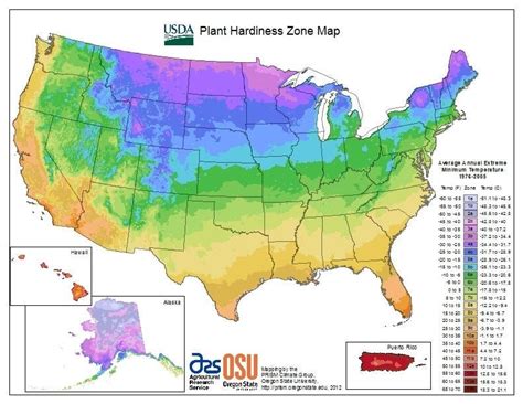 USDA Hardiness Zone Map — Tennessee Naturescapes