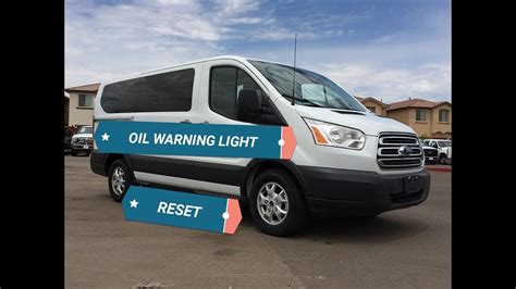 Ford Transit 150 Reset OIL LIGHT WARNING - YouTube