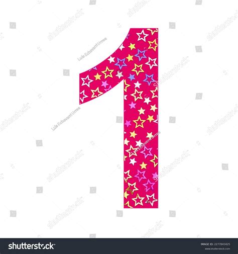 Number One Birthday Background Colorful Confetti Stock Photo 2277843425 ...