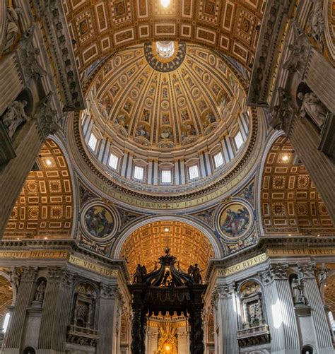 Interior of St. Peter`s Basilica, Vatican City, Italy Editorial ...