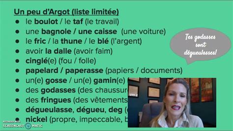 Argot, Verlan & Gros Mots Français (French Slang & Cuss Words) - YouTube