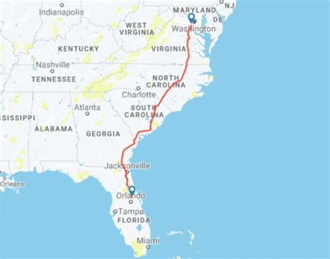 Amtrak Auto Train Route Map