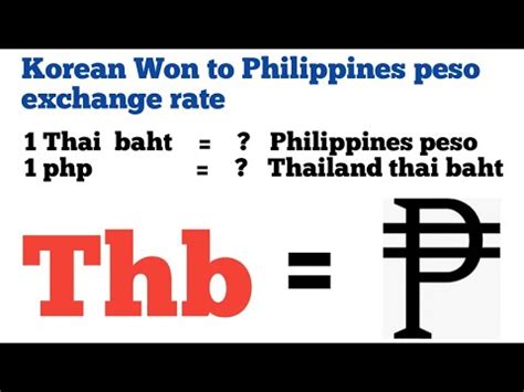 thailand thai bath to philippines peso exchange rate today | philippines peso to Thailand Thai ...