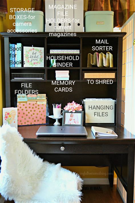 Office Organization Ideas - Joyful Homemaking