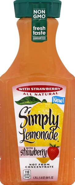 Simply Lemonade with Strawberry | Hy-Vee Aisles Online Grocery Shopping