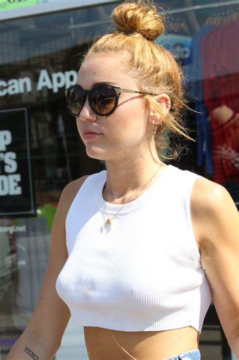 Wearing Short Shorts & Braless In Studio City [20 June 2012] - Miley ...