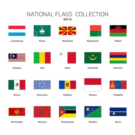 Flag Collection Vector Hd Images, World Flags Collection Set, Flags ...