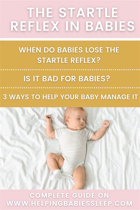 Startle Reflex & Baby Sleep | 3 Ways to Help Baby Manage it | Baby facts, Baby sleep, Baby