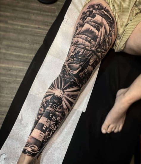 85 Amazing Leg Sleeve Tattoo Ideas [2024 Inspiration Guide] | Full leg tattoos, Leg sleeve ...