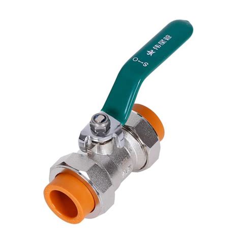 PPR Water Pipe Valve DN15 20 Stainless Steel Hot Melt Double Live Ball ...