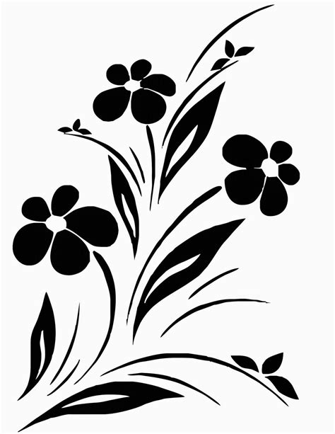 Vinil Para Decoracion Interior Y Exterior | Flower silhouette, Simple flower design, Vector flowers