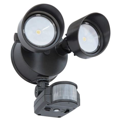 Lithonia Lighting 180 Degree Bronze Motion-Sensing Outdoor LED Security ...