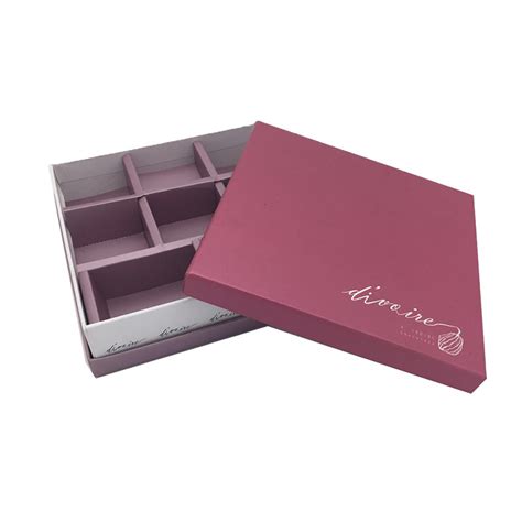 Purple Color Chocolate Boxes with Rose and Dividers for Valentine′s Day Gift - China Storage Box ...