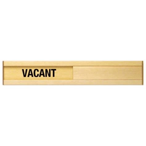 Vacant Occupied Slider Plate Door Sign 1 3/4″ x 10″ « BC Site Service