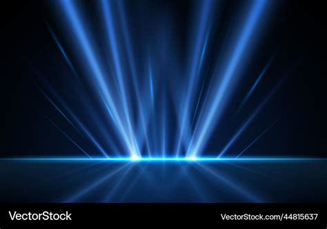 Abstract blue light rays background Royalty Free Vector