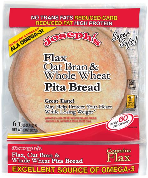 This Pita bread is amazing!! Only 60 calories per loaf, 8g of carbs with 4g of that being fiber ...