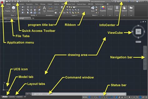 AutoCAD Program Window - Tutorial