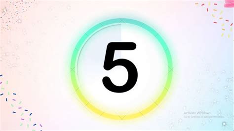 Countdown 5 seconds timer - YouTube