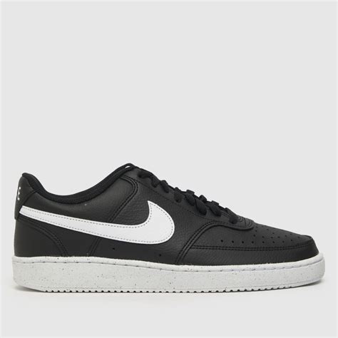 Nike Court Vision Trainers In Black & White - Trainerspotter