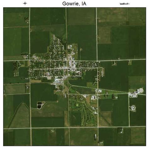 Aerial Photography Map of Gowrie, IA Iowa