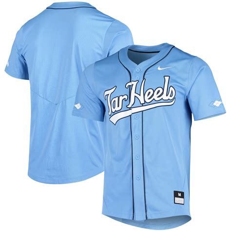 North Carolina Tar Heels Nike Vapor Untouchable Elite Replica Full-Button Baseball Jersey ...