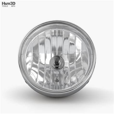 Classic Headlight for Motorcycle 3D model - Download Vehicle equipment ...