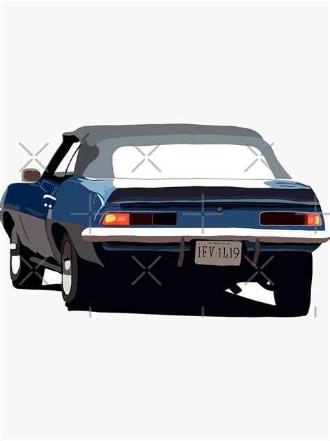 "Damon Salvatore Car" Sticker for Sale by millycunliffe | Redbubble