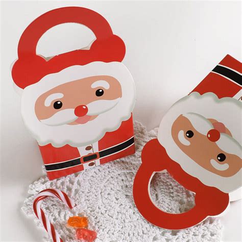 Christmas Candy Boxes Santa Claus Cookie Gift Treat Holiday Party Supplies | eBay